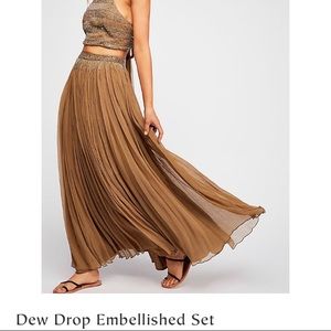 Free people Dew Drop Embellished set